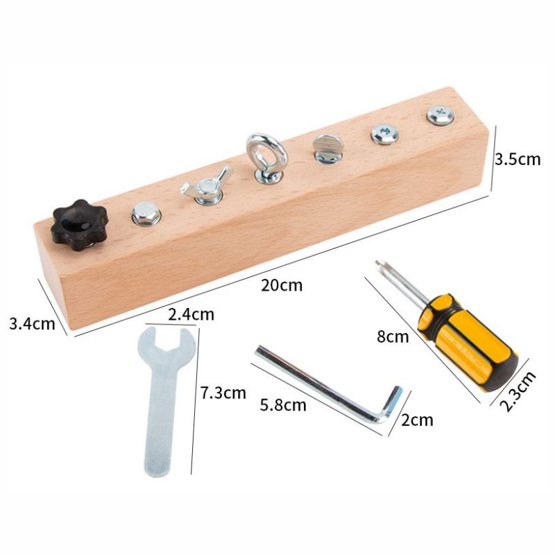 Montessori Screw Bar