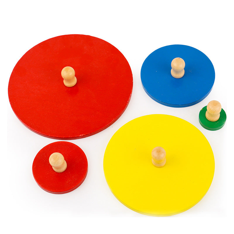 Montessori 5 Circle Size Knobbed Puzzle