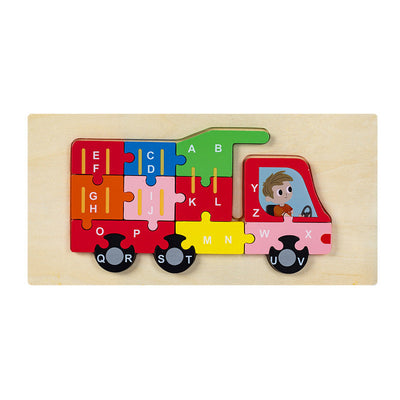 Puzzle en bois Alphabet apprentissage aléatoire - 191