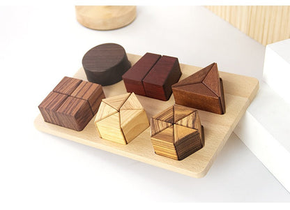 Premium Natural Wood Educational Toy Set