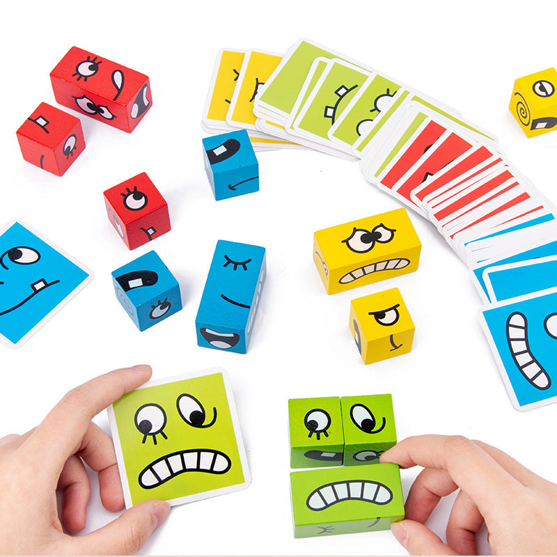 Silly face race game- Eco-Friendly Wood Game