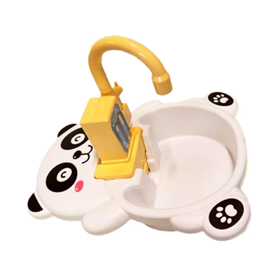 Évier de cuisine électrique Panda avec eau circulante - Jeu d'imitation - 195