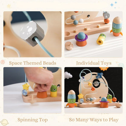 Wooden Space Bead Maze