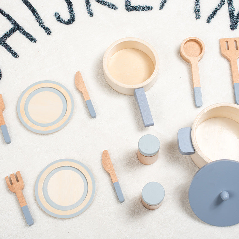 Wooden Pretend Play Cookware Set