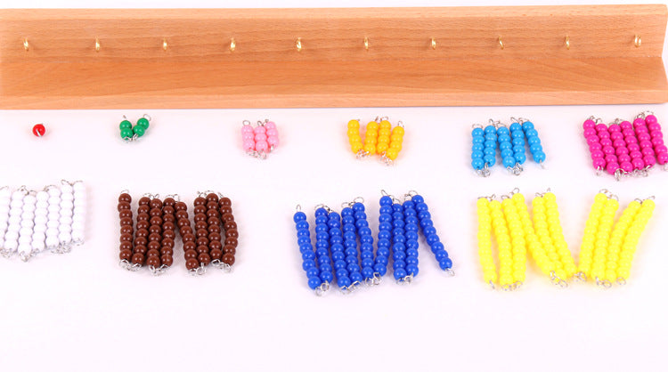 Montessori Mathematics Counting Short Bead Chains Frame