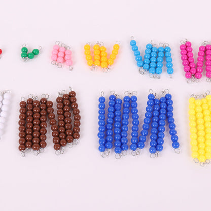 Montessori Mathematics Counting Short Bead Chains Frame