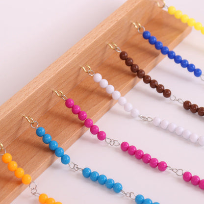 Montessori Mathematics Counting Short Bead Chains Frame