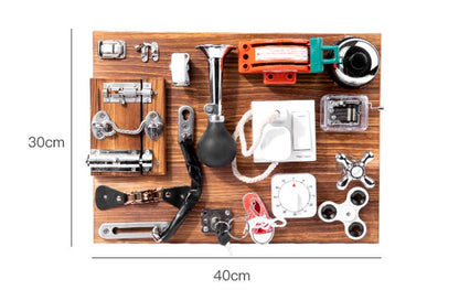 Montessori Early Education Teaching Aids Carbonized Busy Board