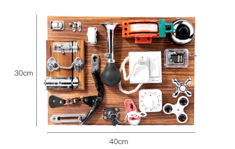 Montessori Early Education Teaching Aids Carbonized Busy Board