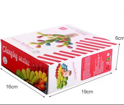 Wooden Aphabet Cactus -  Fine motor skills toys