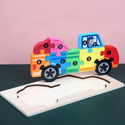 Educational 3D Wooden Puzzle for Children