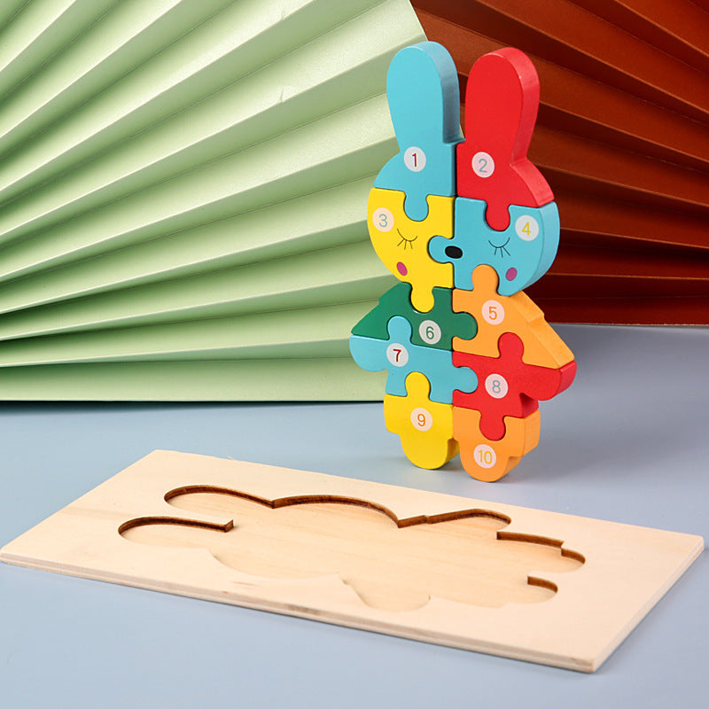 Educational 3D Wooden Puzzle for Children
