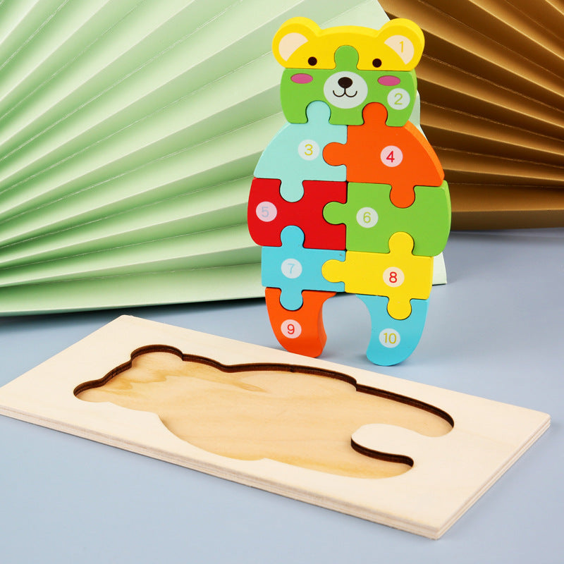 Educational 3D Wooden Puzzle for Children