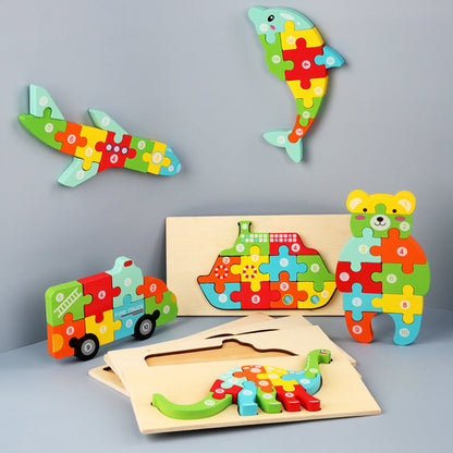 Educational 3D Wooden Puzzle for Children