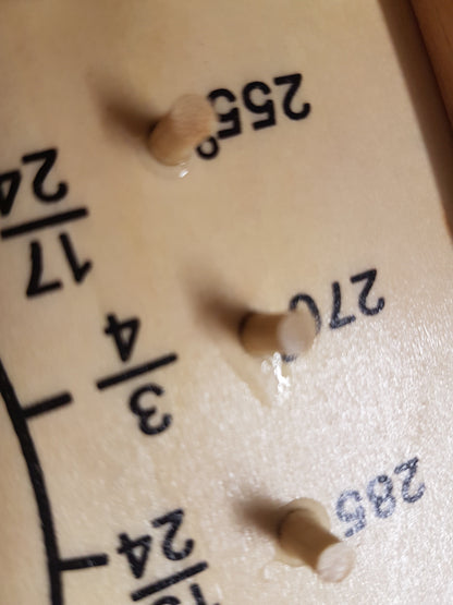 Montessori Circle Fractions and Degrees Learning Board