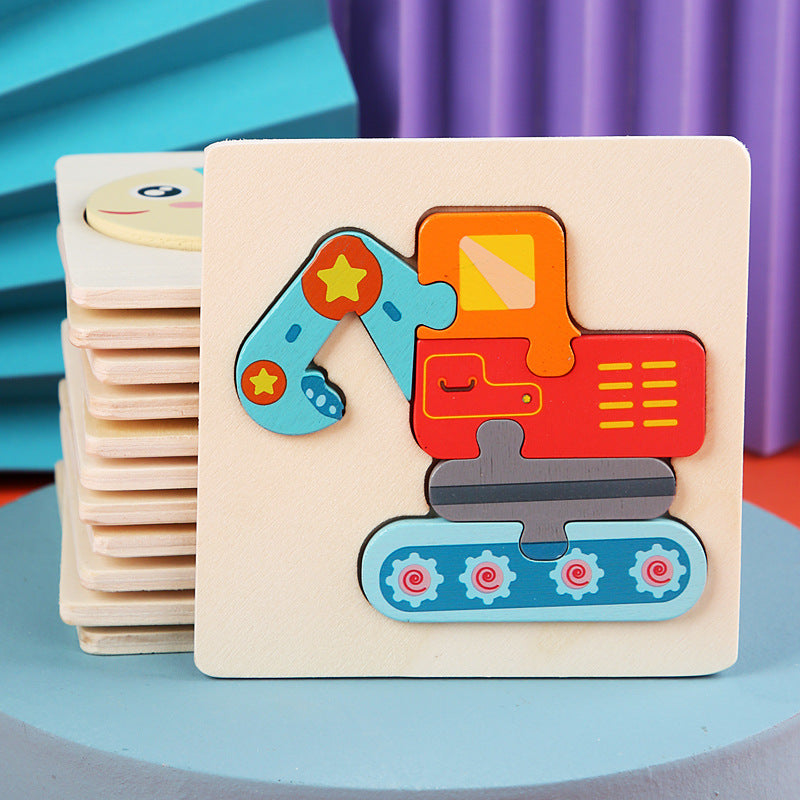 Level 2 Montessori Puzzles 6 Pack - Eco-Friendly Wooden Puzzles Set#4