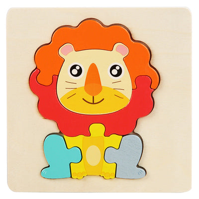 Puzzles Montessori niveau 2 - Lot de 6 puzzles en bois écologiques n°3