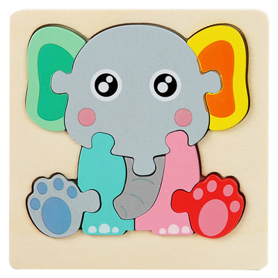 Puzzles Montessori niveau 2 - Lot de 6 puzzles en bois écologiques n°3
