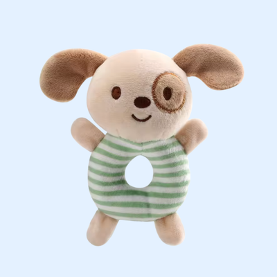 Fidtoy Snuggle & Shake Rattle Friend Peluche Hochet pour Bébé, Jouet Sensoriel pour Nouveau-né