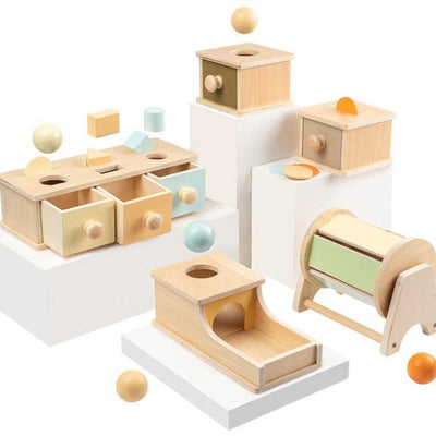 Fidtoy Montessori Object Permanence Box for Toddlers 6-36 Months Educational Fine Motor Toy