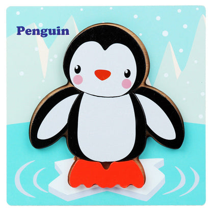 Basic Kids Starter Puzzle Various Designs Bear, Airplane, Butterfly, Bee, Ladybug, Boat Wooden Puzzle