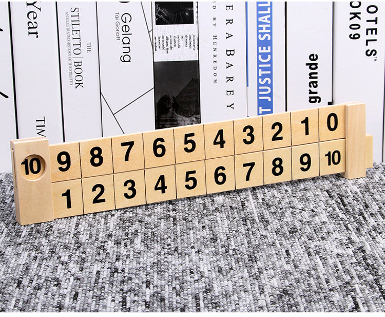 Wooden Math Scale Calculating Ruler