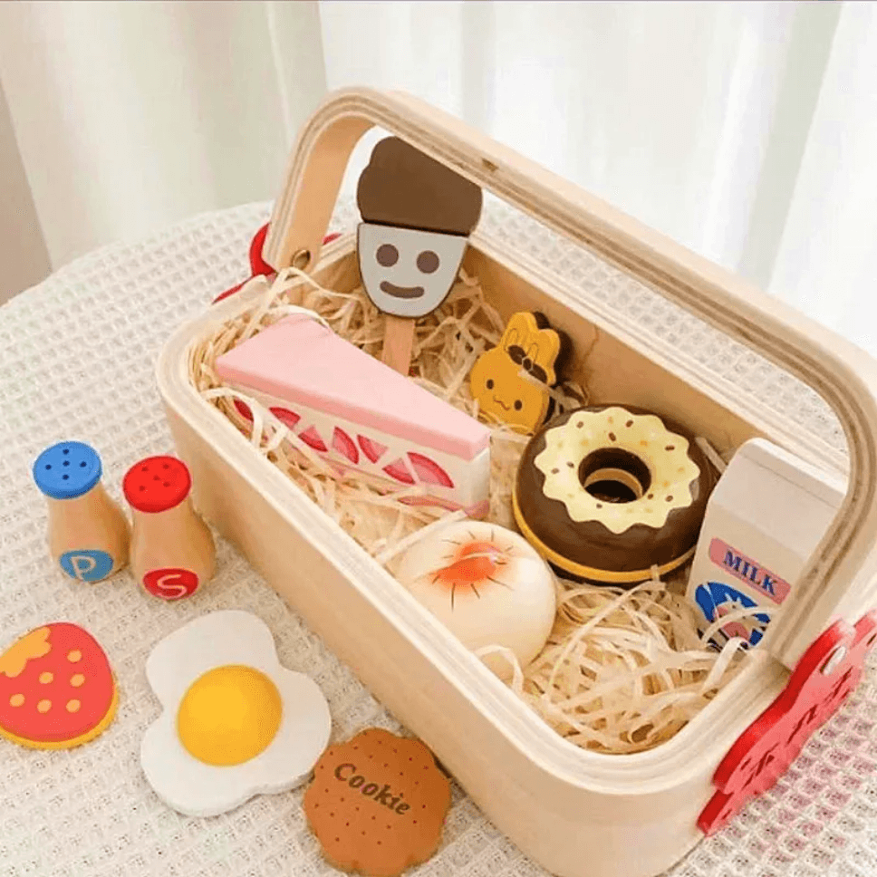 Wooden Dessert Basket