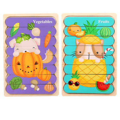 Double-Sided Simple Puzzles