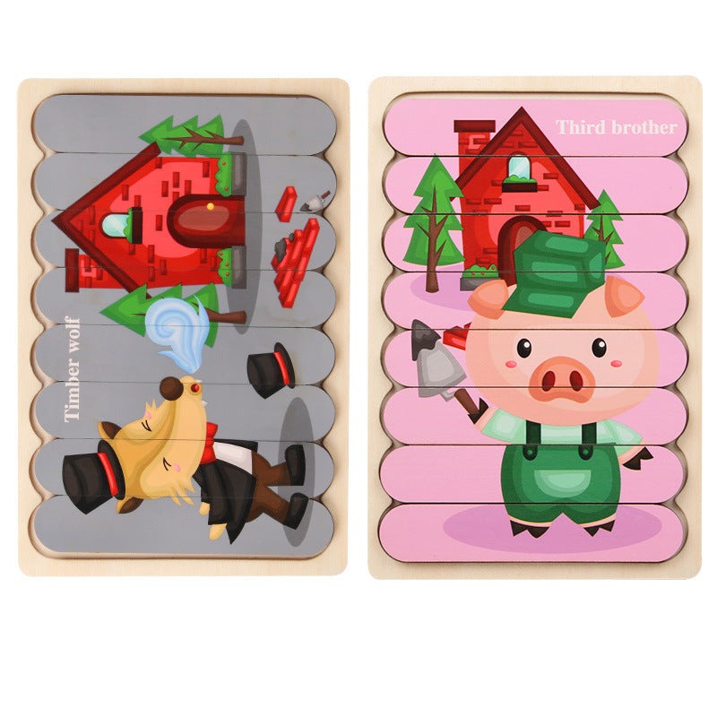 Double-Sided Simple Puzzles
