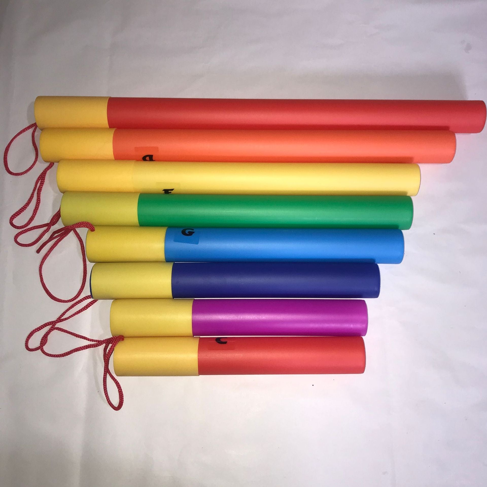 X-Large 8-Note Musical Sound Tube Rainbow Sensory Toy
