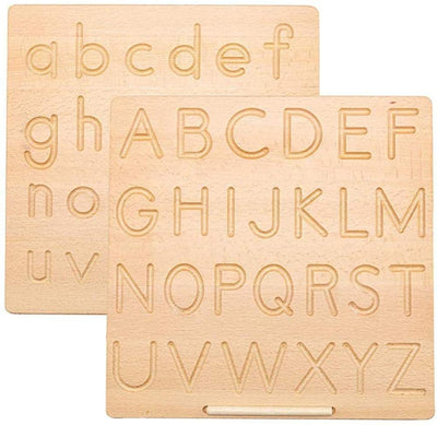Pizarra de bambú para trazar letras