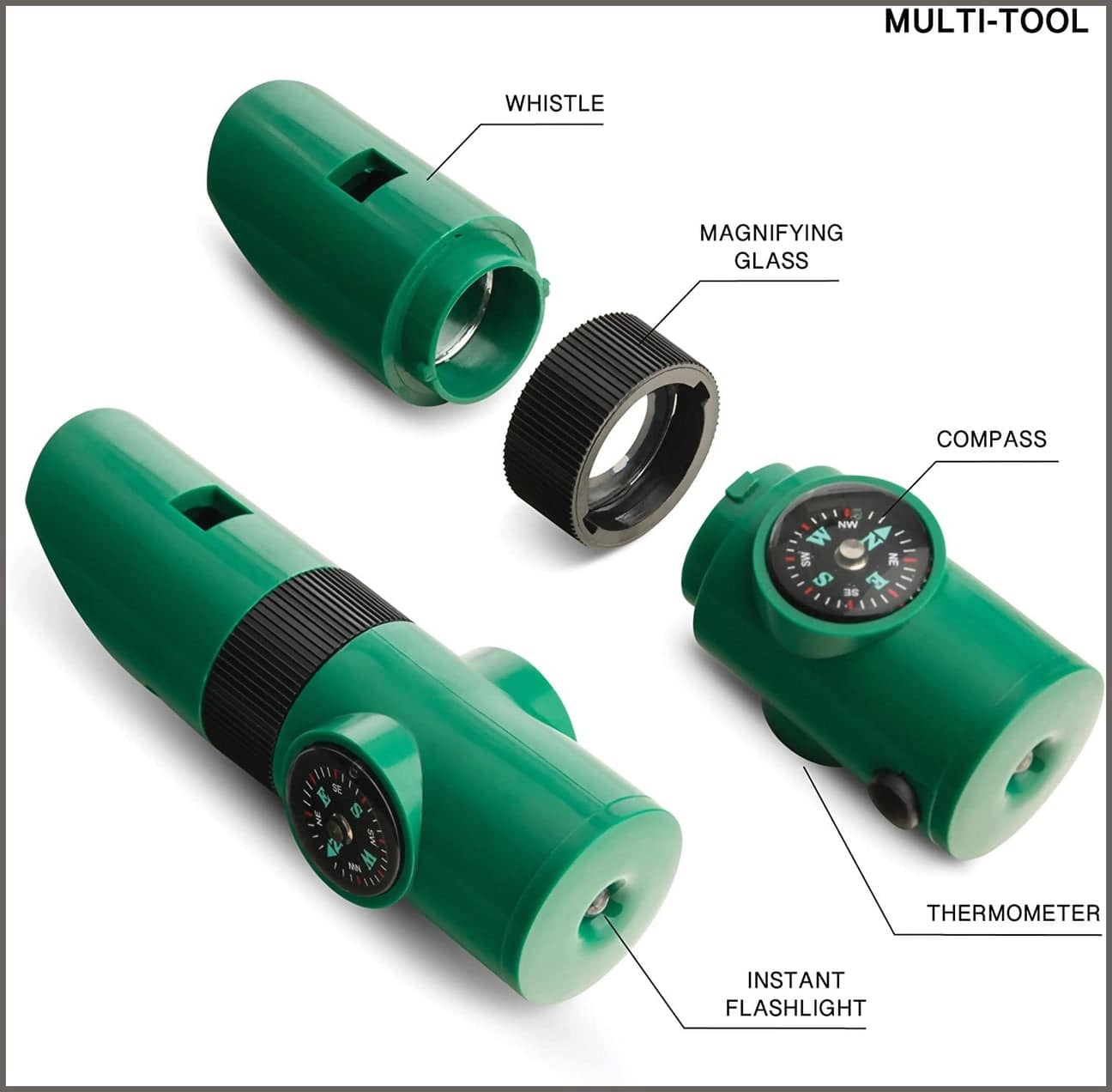 Explorers Pack Field Binoculars with inspection Tubs Magnifier Glass Sensory Tools