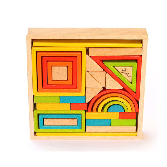 Premium Wooden Blocks Set Creative Blocks Rainbow Blocks and More- Open ended wooden toys