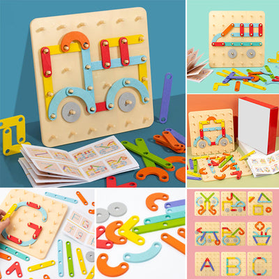 Puzzle à chevilles Montessori