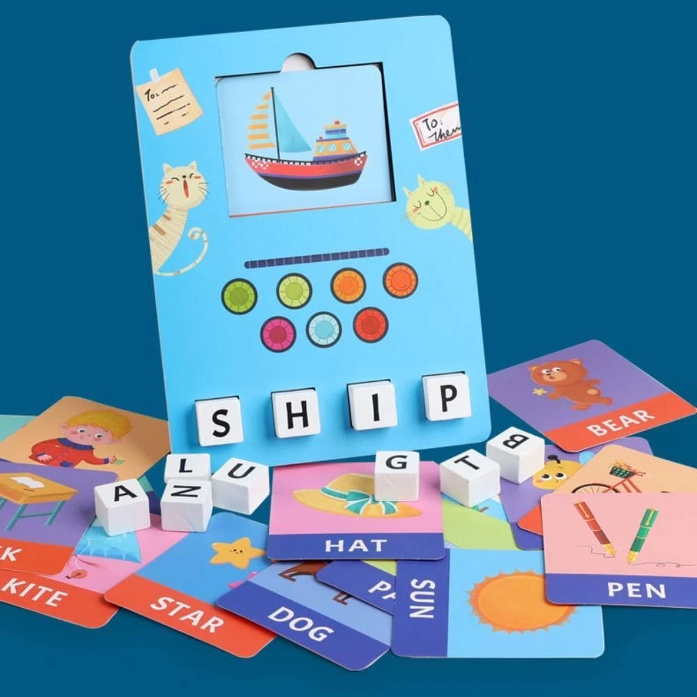 Wooden Learn to Spell Learning Kit Board - 105