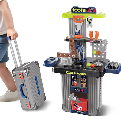 Fidtoy Kids Juego de Banco de Herramientas de Juguete de Construcción para Niños