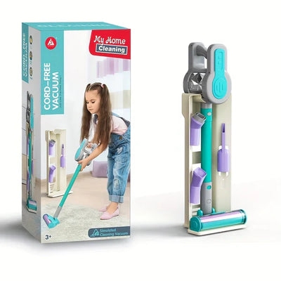 Aspirateur électronique 4 en 1 bleu pour jeu d'imitation petit aide - 644