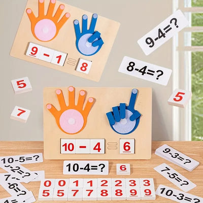 Finger Arithmetic Operation Wooden Math Kit - 826