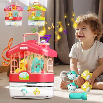 2in1 Fun Talking Bird Cage and Magnetic Fish - 227