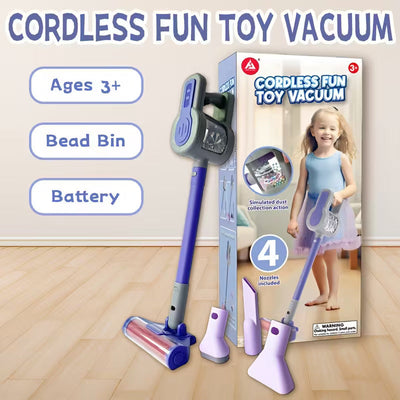 Aspirateur jouet électronique 4-en-1 violet pour enfant - 643
