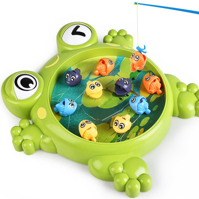 Juego de pesca de ranas Fidtoy para niños mayores de 3 años