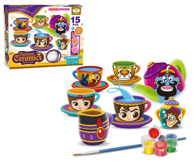 Kit de pintura de té de cerámica DIY de Aladdin para decoración creativa - D20