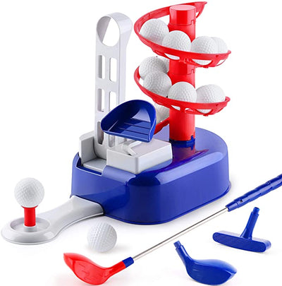 Set de entrenamiento de golf Fidtoy para niños con entrenador de bola a tee