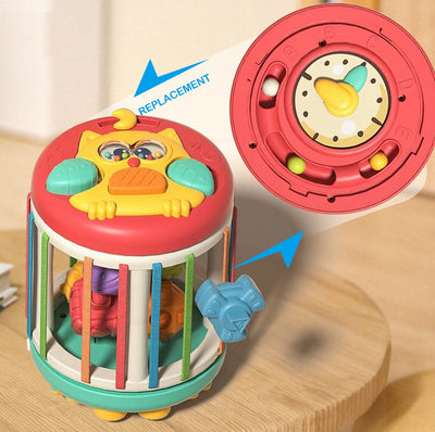Juguete cilíndrico apilable con forma de tambor de mano - 521