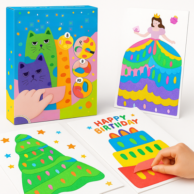 Kit de peinture pour enfants avec pochoirs à rouler – Kit de peinture artistique et de compression créatif