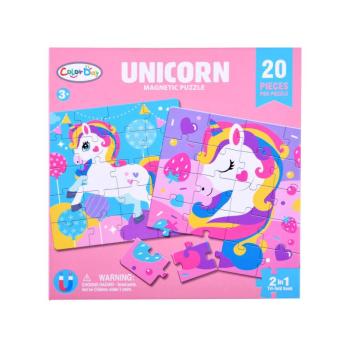 2in1 Magnetic Unicorn Booklet Puzzle - 004