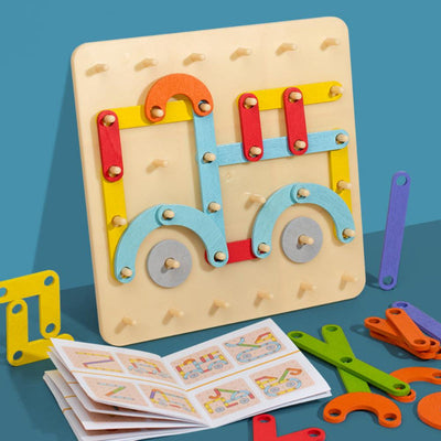 Puzzle à chevilles Montessori
