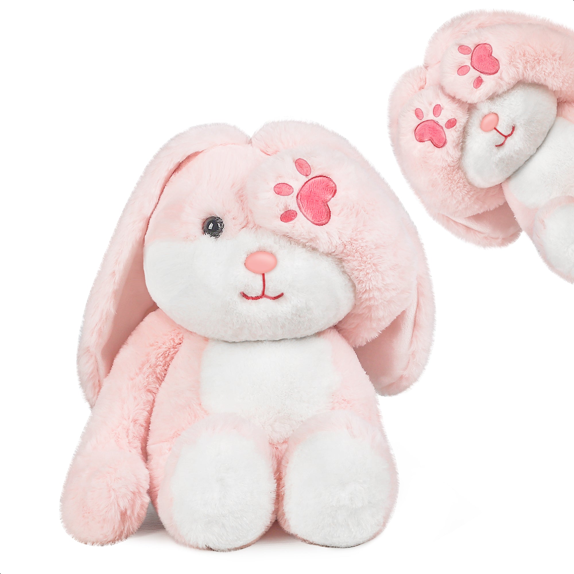Baby Easter Bunny Stuffed Animals, 12" Soft Plush Rabbit Toy, Infant Hide Seek