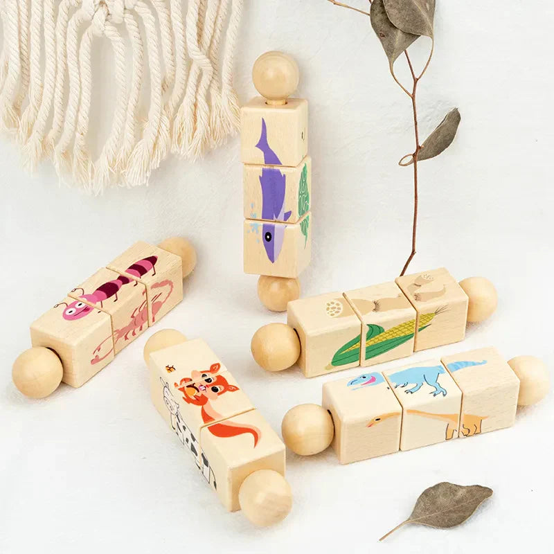 Wooden Baby Hand Bell Puzzle Toy