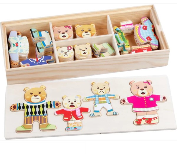 Montessori Bear Dress Up Game